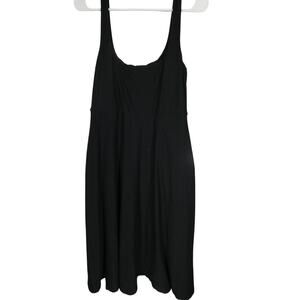 Beyond Yoga Large Tank Maxi Dress Stretchy Charcoal Black Casual Athleisure